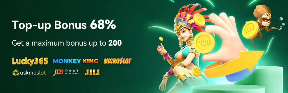 Top up Bonus 68%