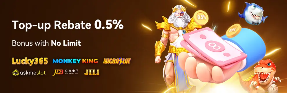 Top up Bonus Rebate 0.5%